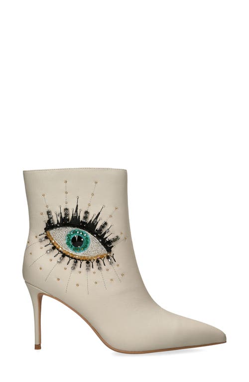 Shop Kurt Geiger London Belgravia Embellished Eye Bootie In Natural