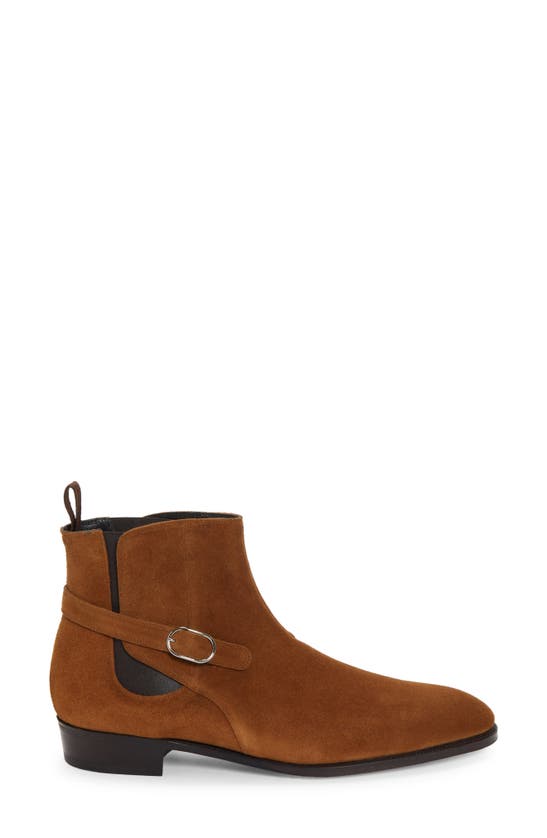 Shop John Lobb Masons Boot In Tobacco