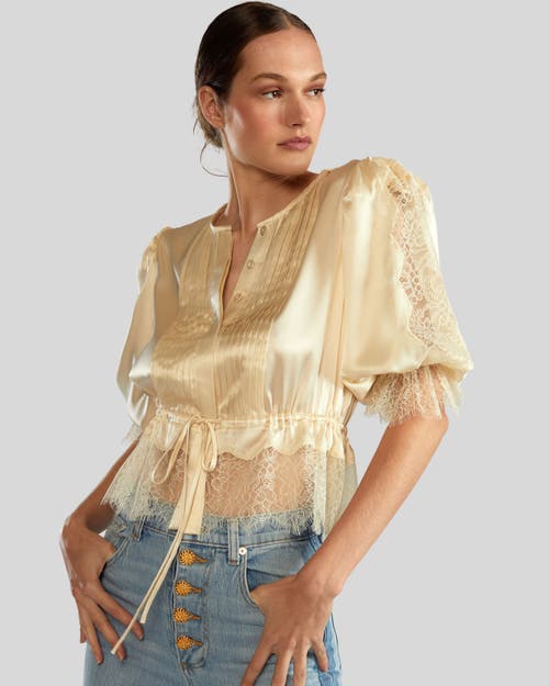 Cynthia Rowley Lure Lace Blouse White at Nordstrom,