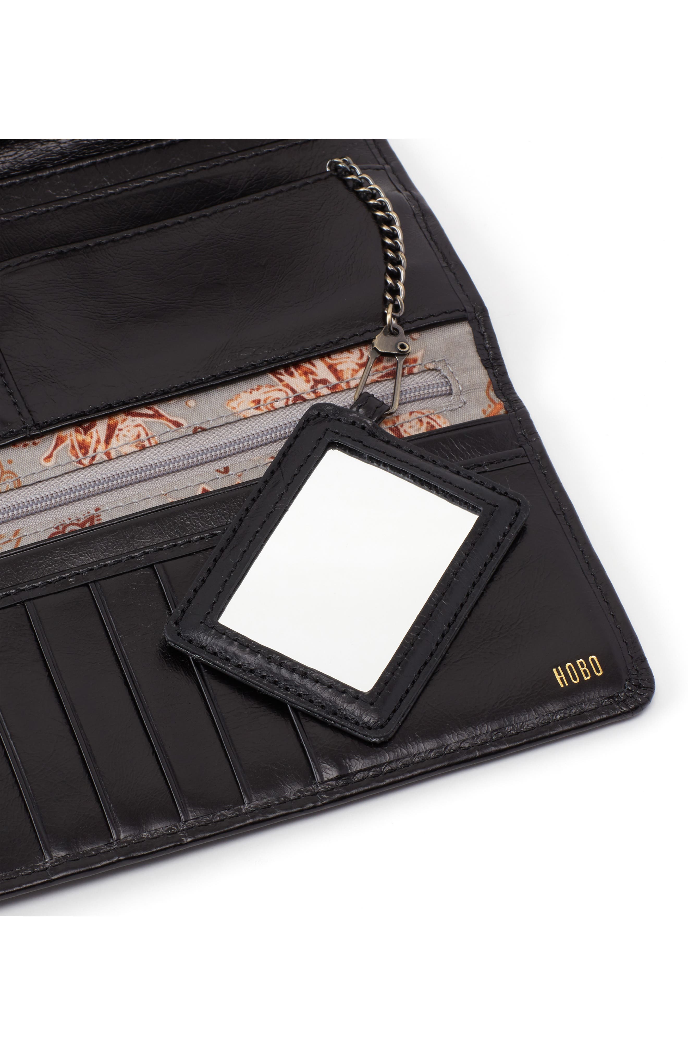 HOBO Rachel Leather Trifold Continental Wallet Has A