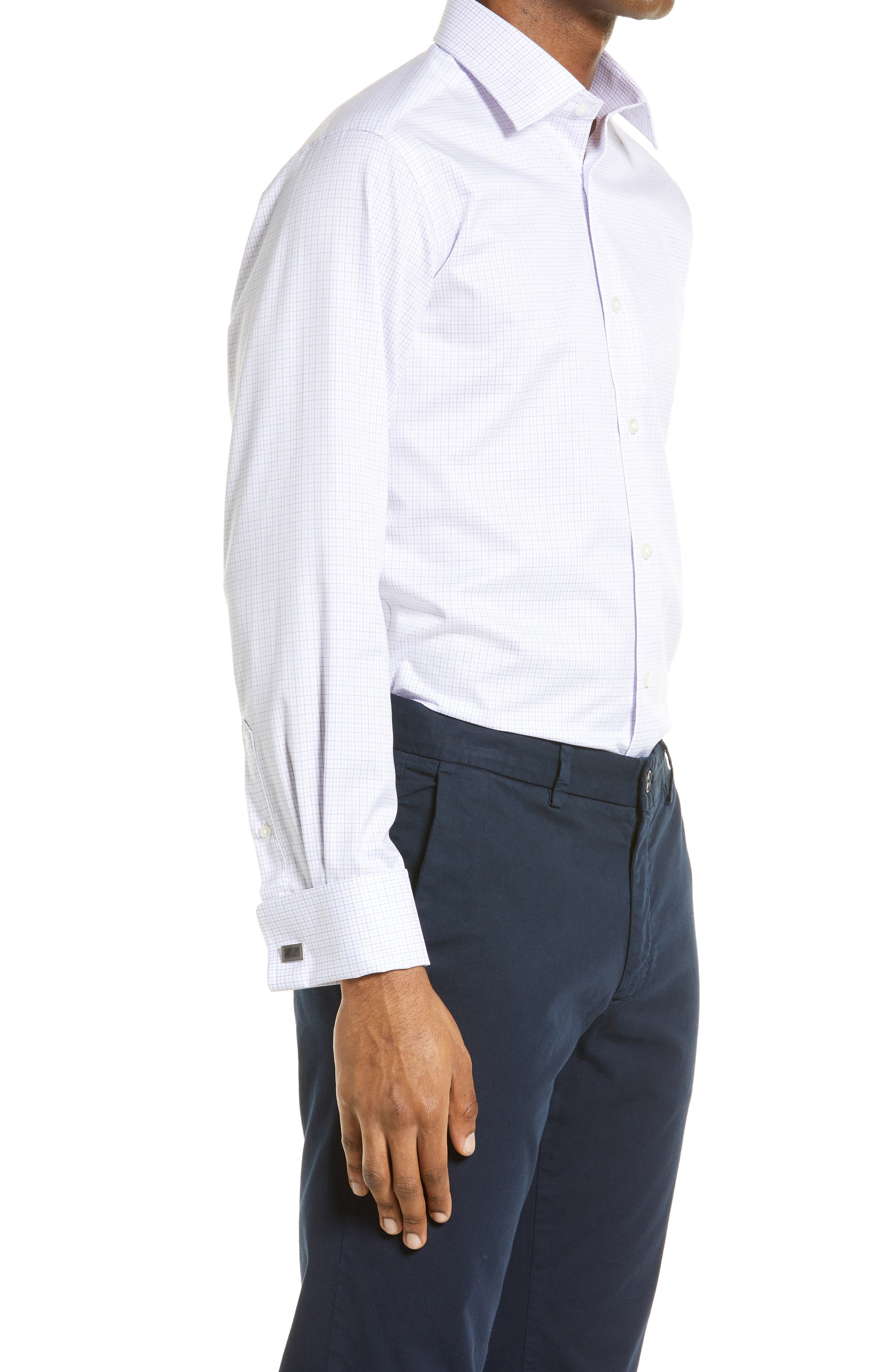 David Donahue Trim Fit French Cuff 