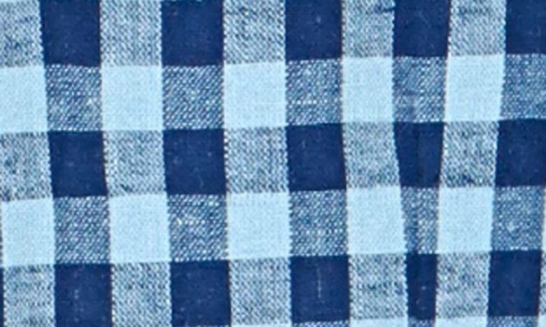 Shop Tailorbyrd Plaid Linen & Cotton Blend Sport Coat In Yale Blue