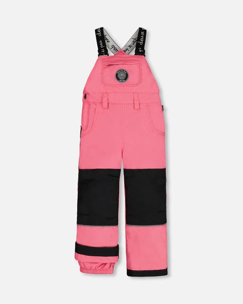 Shop Deux Par Deux Girl's Overall Snow Pants Candy Pink In Azalea Pink