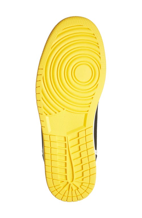 Official Program Court High Top Sneaker In Black/white/dark Yellow