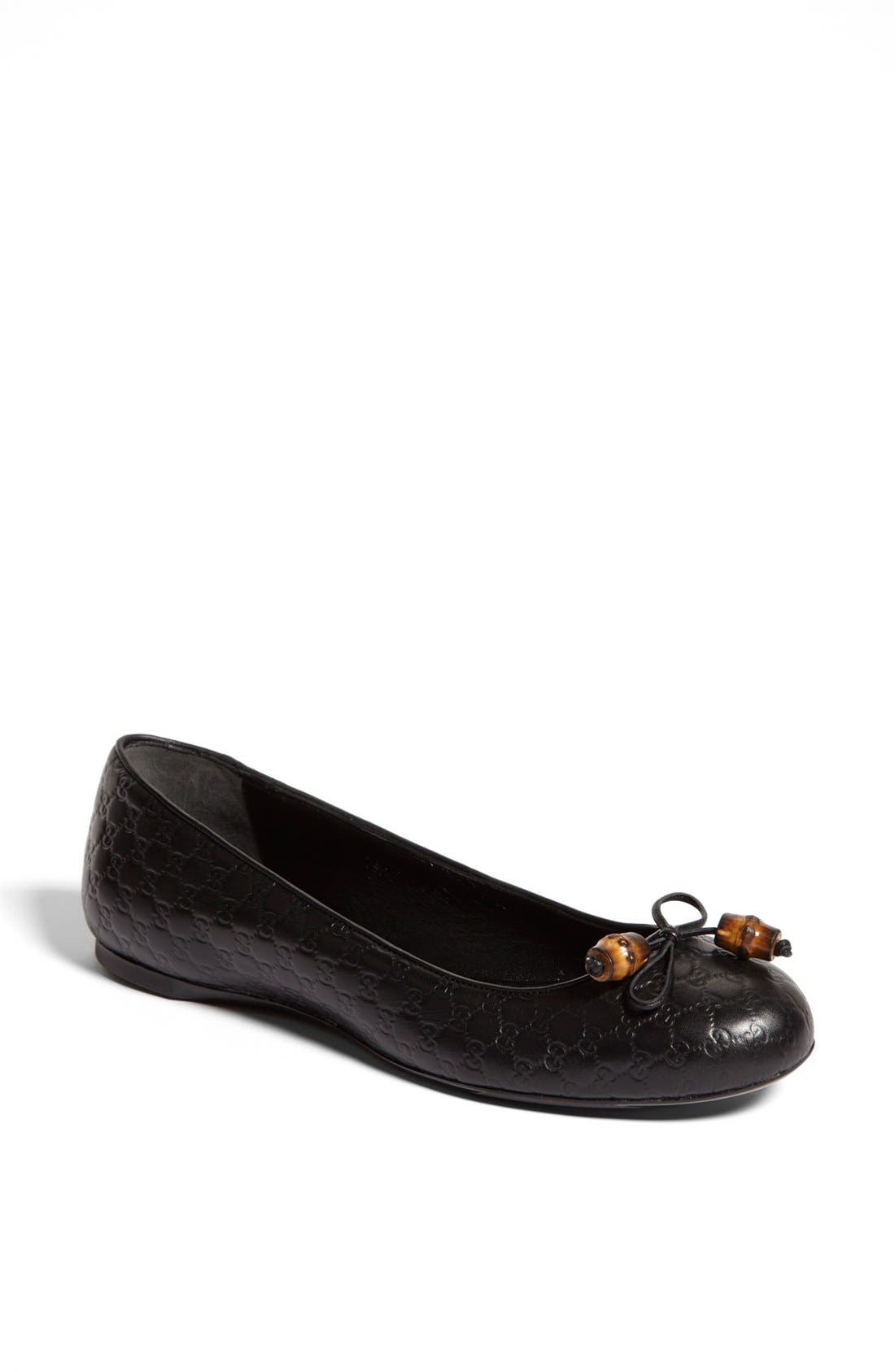 gucci bow ballet flats