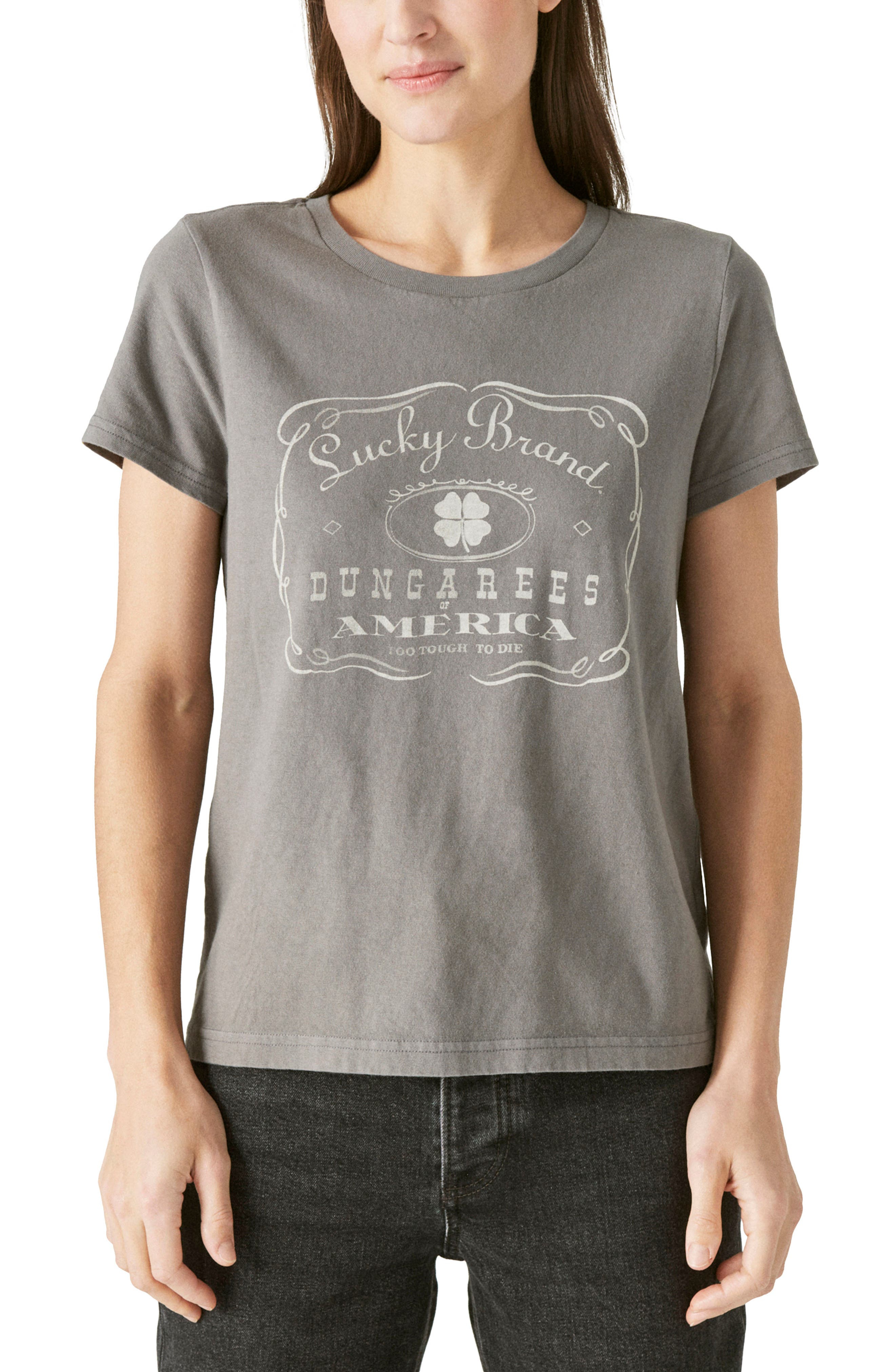 Lucky Brand Classic Logo Graphic Tee 