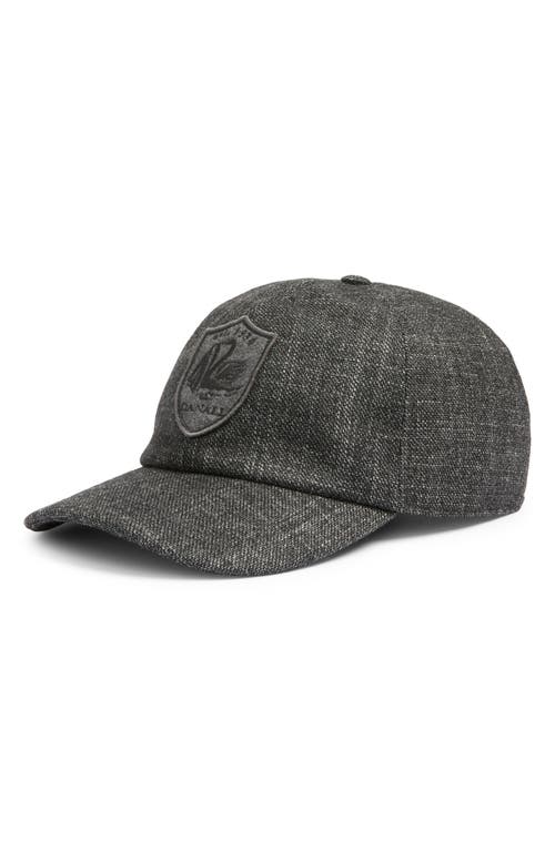 Canali 90th Anniversary Baseball Cap in Brown/Charcoal 