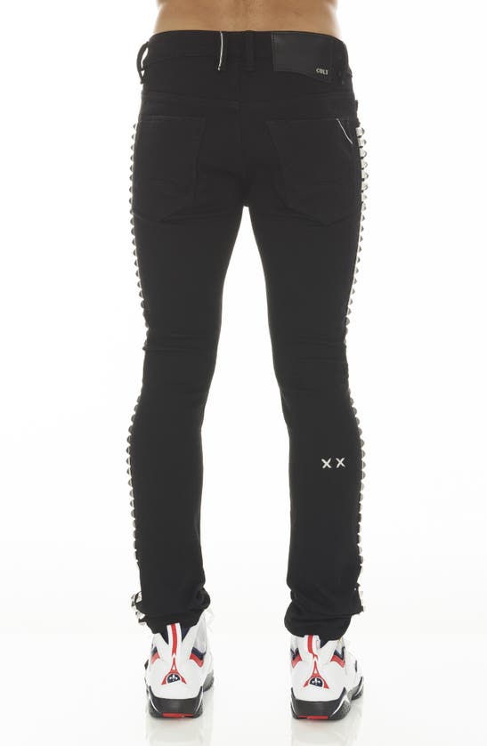 Cult Of Individuality Punk Studded Super Skinny Jeans In Studd