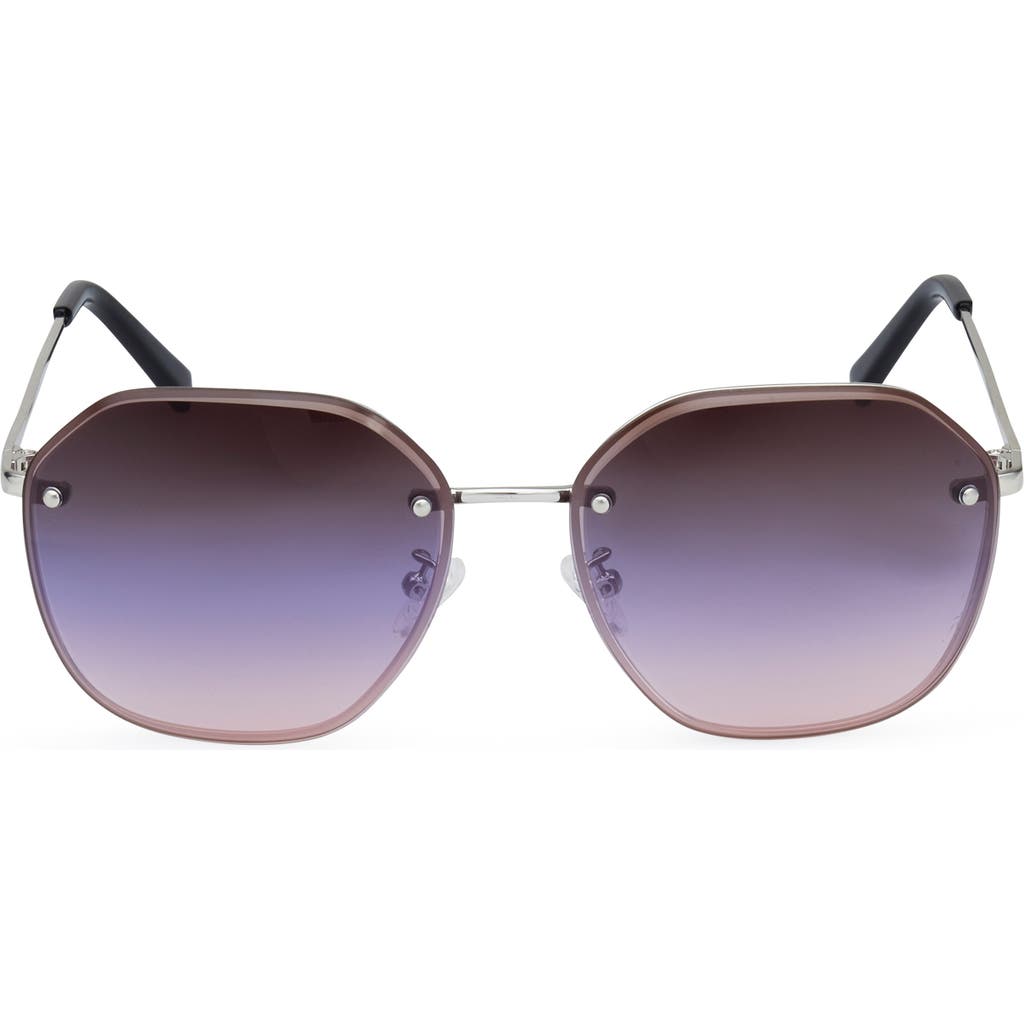 Kenneth Cole 60mm Round Sunglasses In Purple