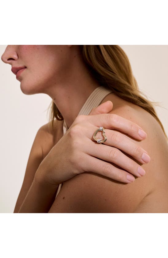 John Hardy Bamboo Collection Heart Ring In Gold