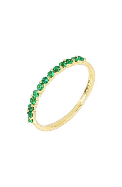 Bony Levy El Mar Emerald Band Ring 18K Yellow Gold at Nordstrom,