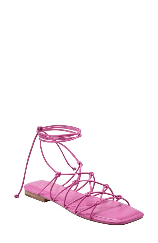 Shop Marc Fisher Ltd Monnie Ankle Wrap Sandal In Medium Pink 660