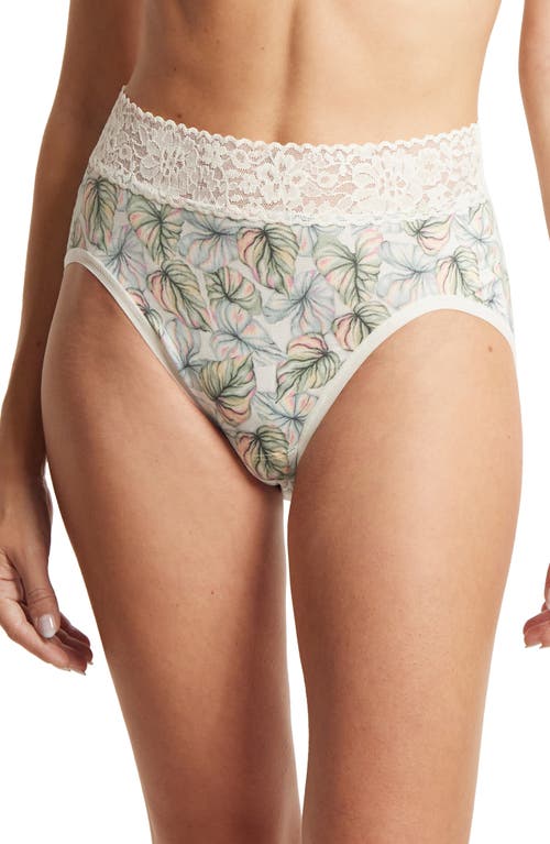 Hanky Panky DreamEase Floral Print French Briefs Begonia Leaf at Nordstrom,