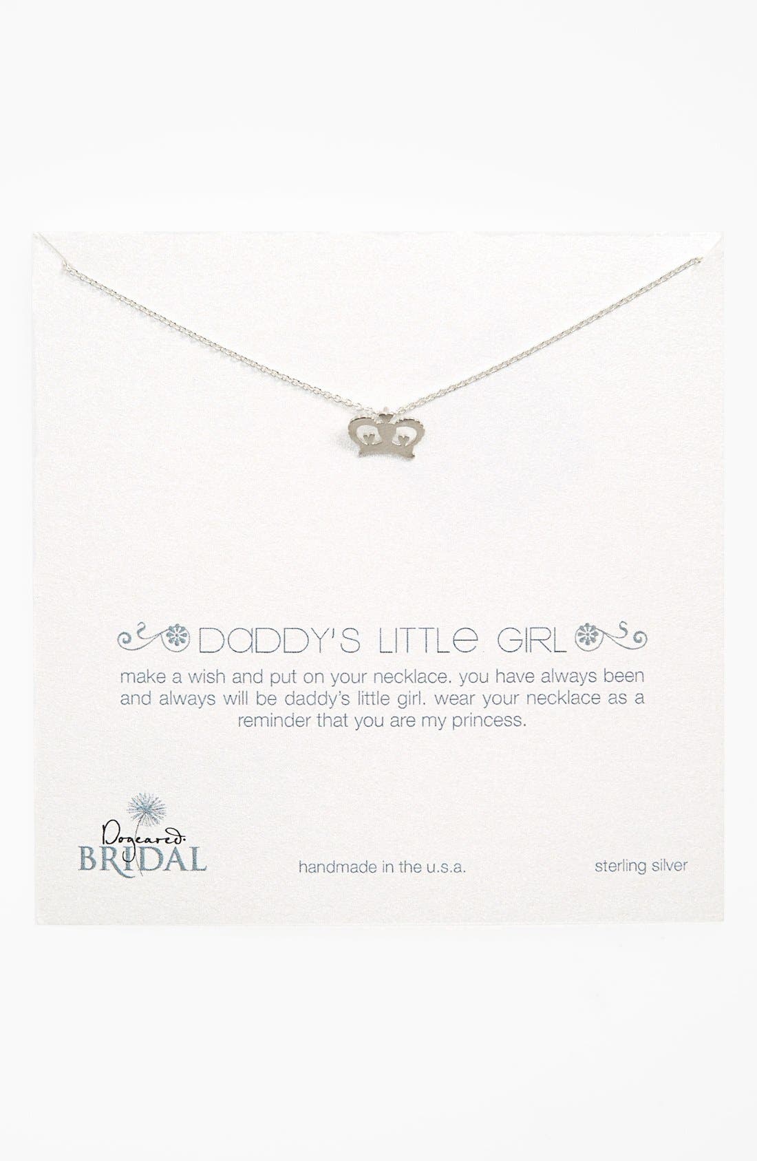 Dogeared 'Daddy's Girl Crown' Pendant Necklace (Nordstrom Exclusive