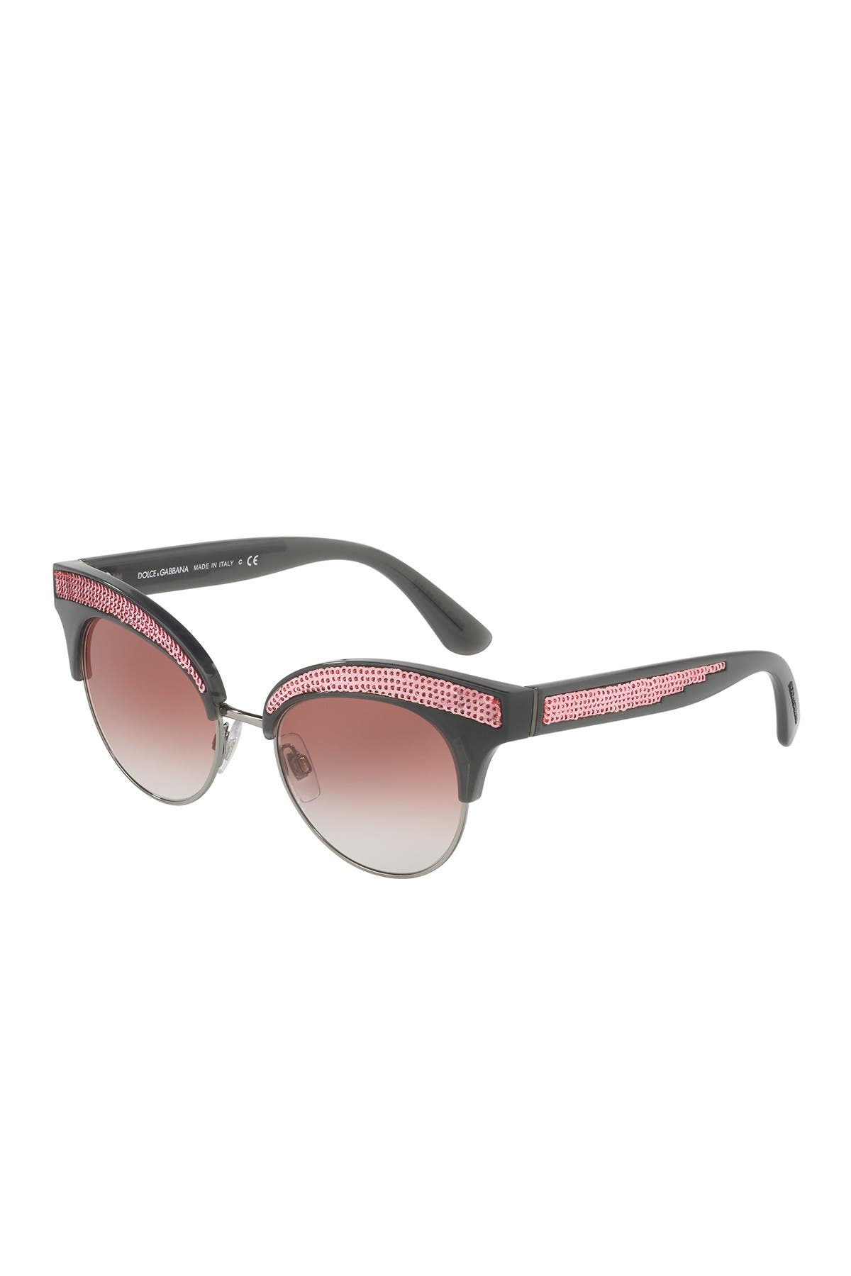 dolce & gabbana 50mm embellished cat eye sunglasses