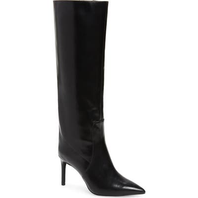 Jeffrey Campbell Arsen Pointed Toe Knee High Boot- Black