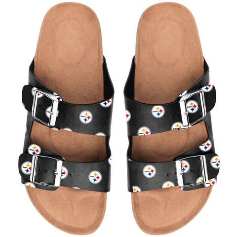 Women's Baltimore Ravens Cuce Nude Slip-On Sandals