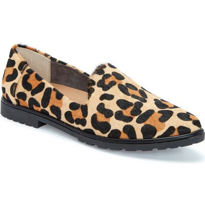 Me Too Cambrie Genuine Calf Hair Flat- Brown
