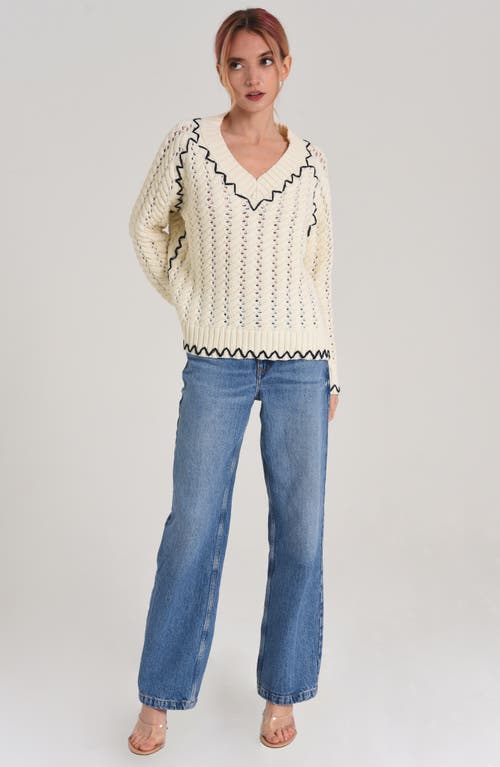 CIEBON CIEBON ARIA EMBROIDERED SWEATER