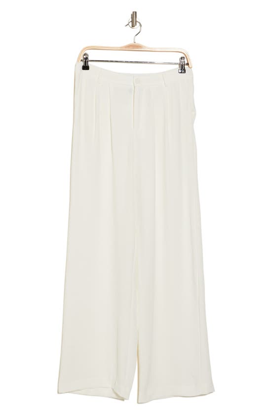 Laundry By Shelli Segal Airflow Wide Leg Trousers In Marshmallow