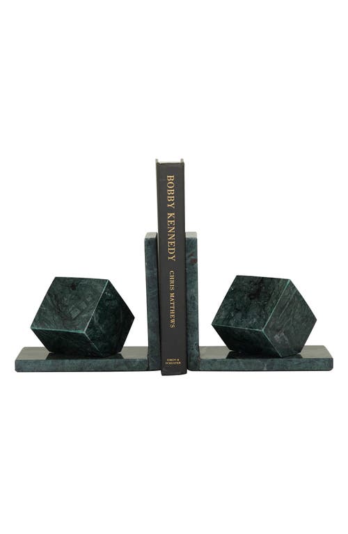 Vivian Lune Home Marble Bookends In Green