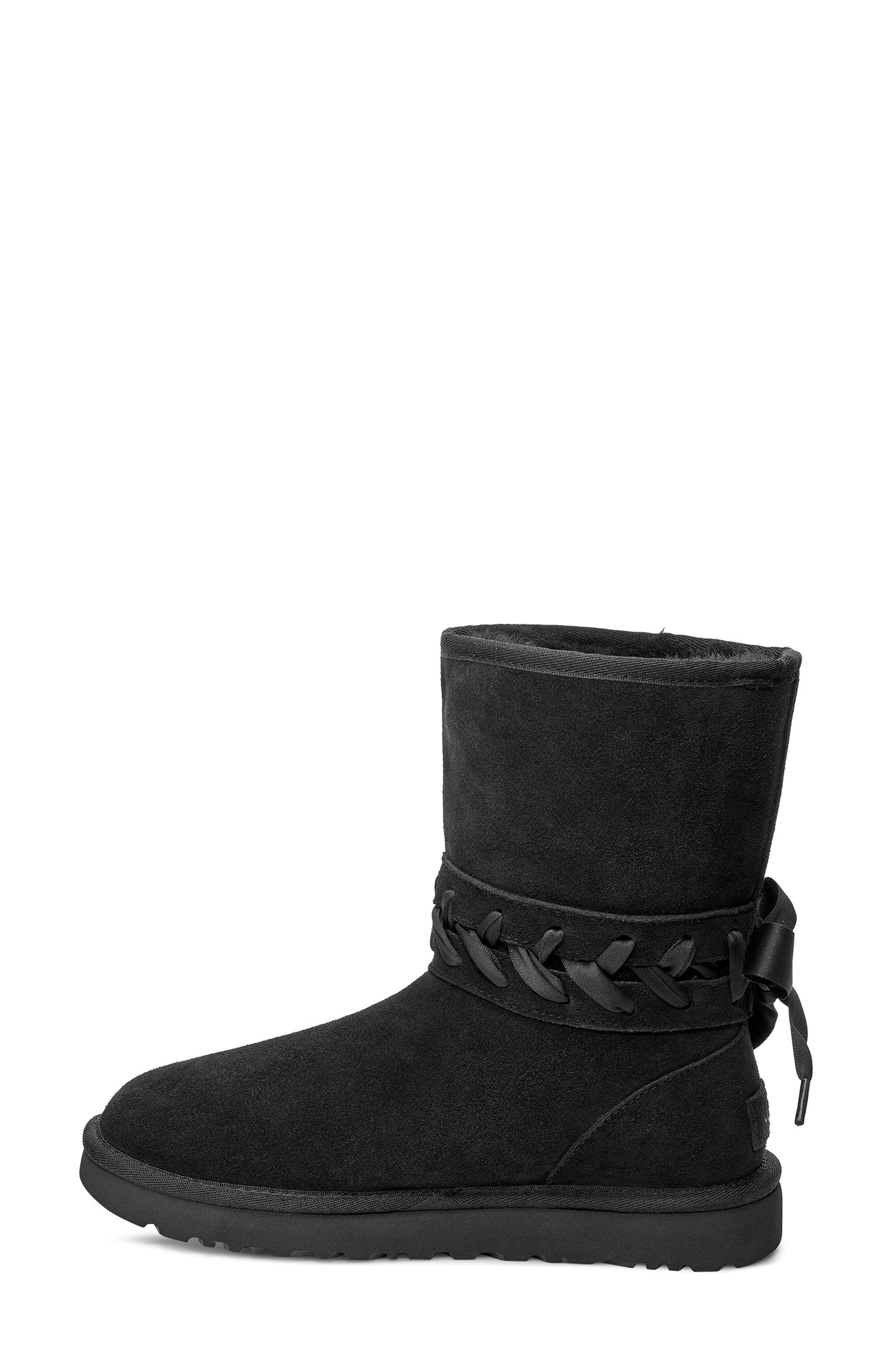 classic genuine shearling lined short waterproof boot
