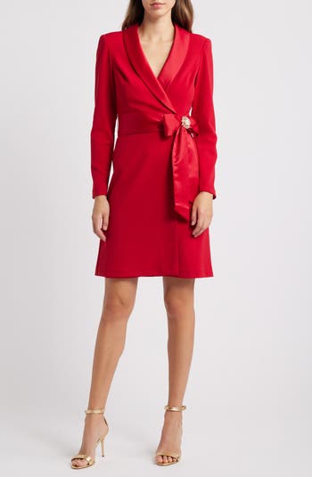 Eliza j bell sleeve fit and flare dress hotsell