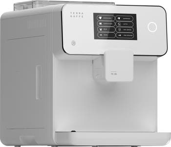 Terra Kaffe Super Automatic Programmable Espresso Machine with 9 Bars of  Pressure, Milk Frother, & Automatic Grinder White TK-01-W - Best Buy