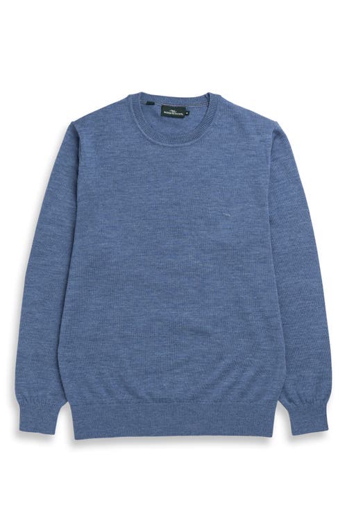 Shop Rodd & Gunn Ferndale Merino Wool Crewneck Sweater In Ocean