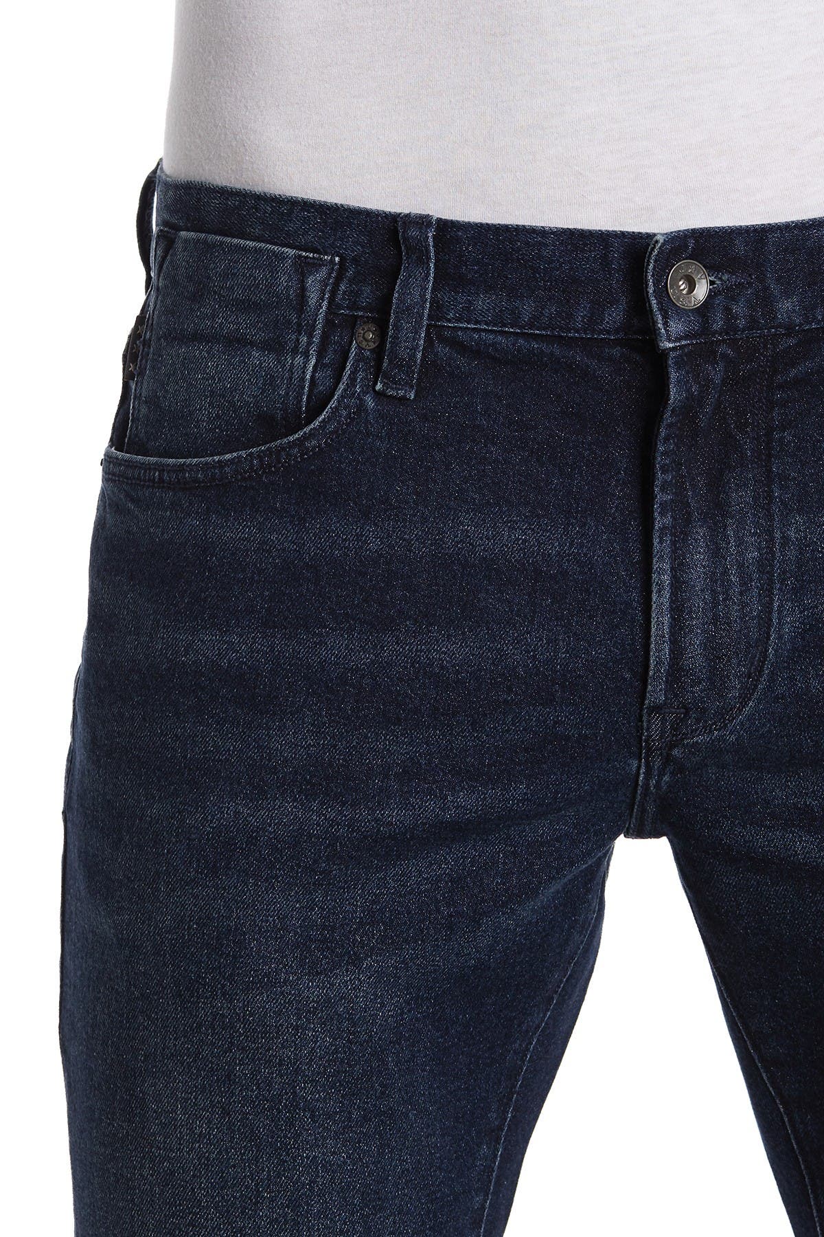 John Varvatos Star USA Men/'s Knit Bowery Slim Straight Jeans BYTR Merlot