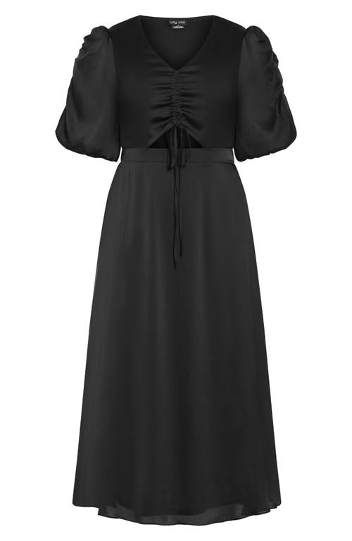 City Chic Cammy Cutout Maxi Dress In Black