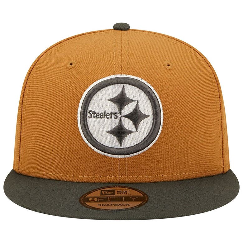 New Era Bronze/Graphite Pittsburgh Steelers Color Pack Two-Tone 9FIFTY Snapback Hat Brown