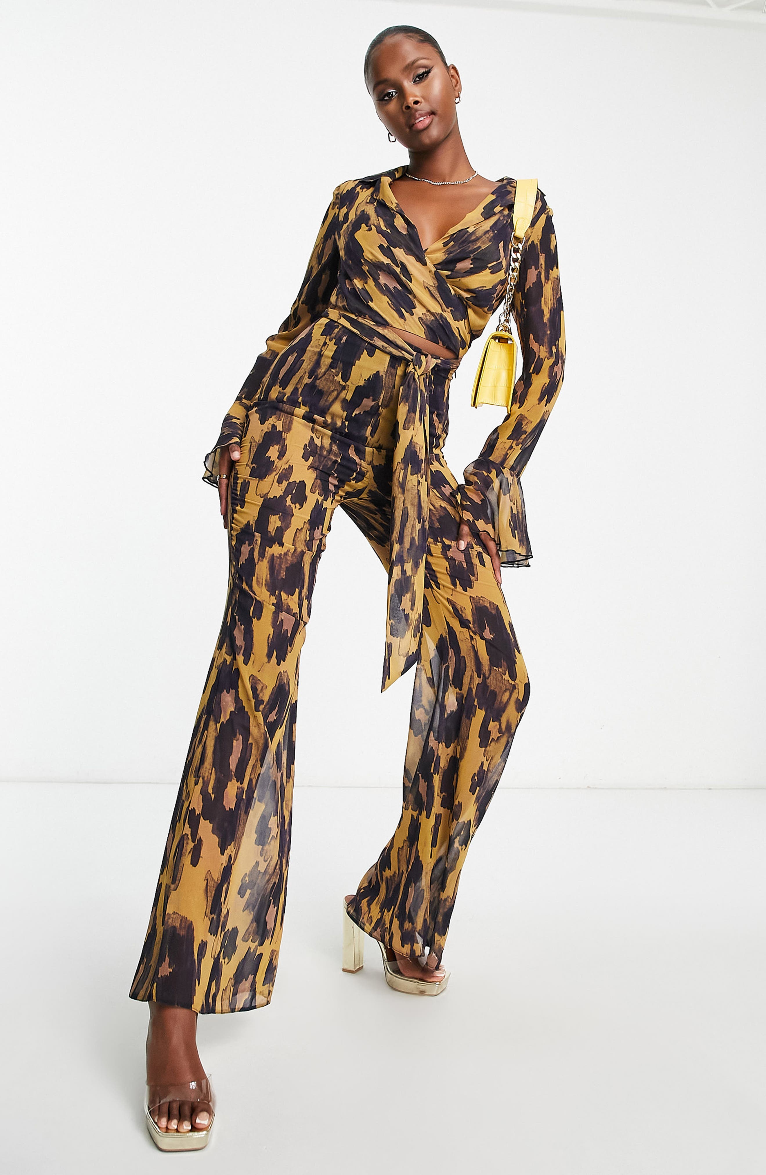 abstract print jumpsuit