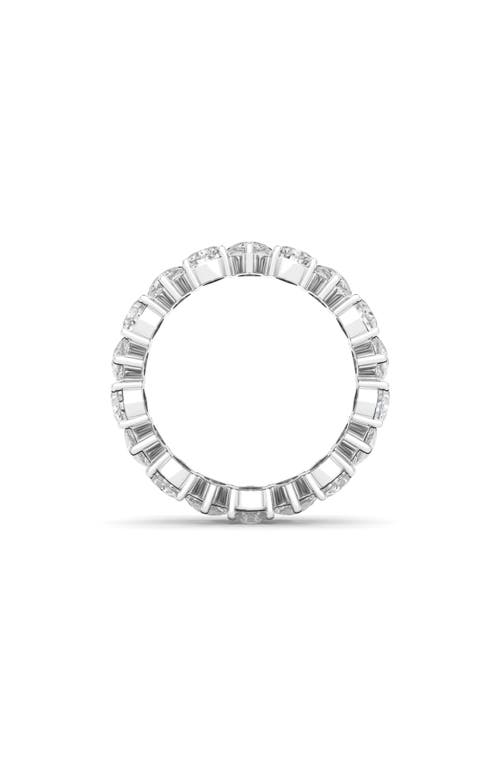Hautecarat Alternating Pear Lab Created Diamond Eternity Ring In White Gold