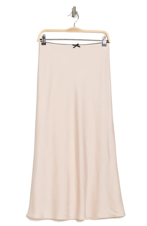 Shop Wayf Midi Slip Skirt In Oyster