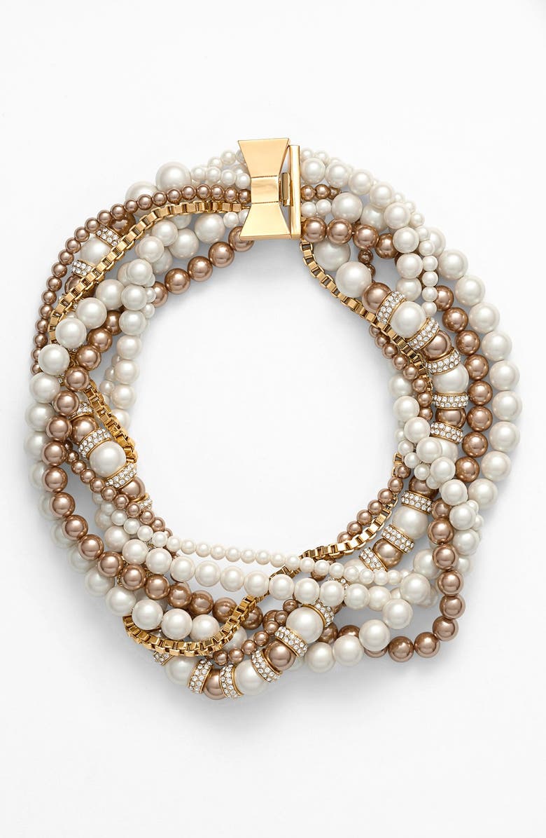 kate spade new york 'parlour pearl' twisted statement necklace | Nordstrom