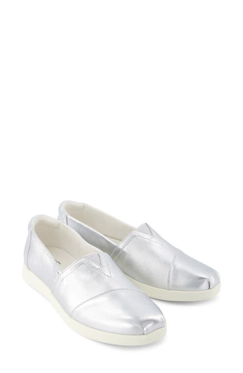 Shop Toms Alpargata Plus Slip-on In Silver