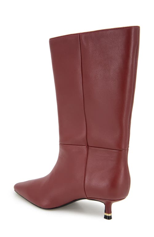 Kenneth Cole Meryl Pointed Toe Boot In Rio Red Leather
