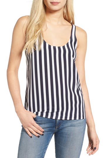 Shop Ag The Breeze Stripe Tank In Striped After Dark Stripe