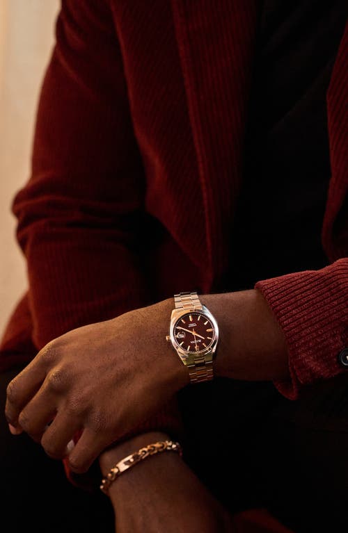 Bulova Surveyor Mens Automatic Silver Tone Stainless Steel Bracelet Watch 98b422 In Silverone