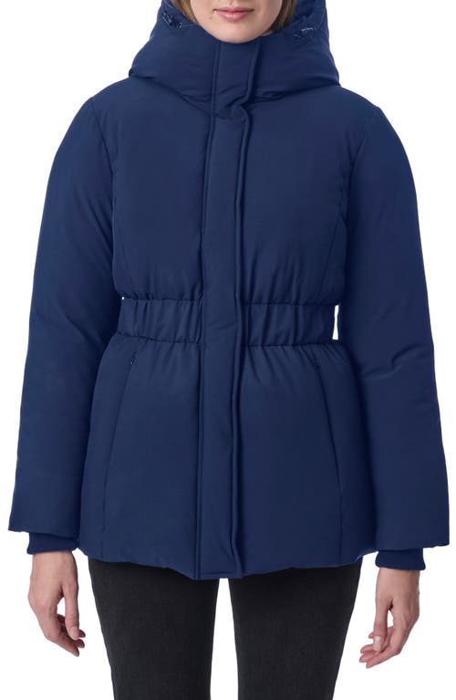 Bernardo Water Resistant Insulated Stretch Puffer Jacket in Navy 