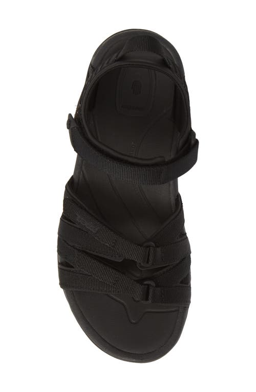 Teva 'tirra' Sandal In Black/black Fabric