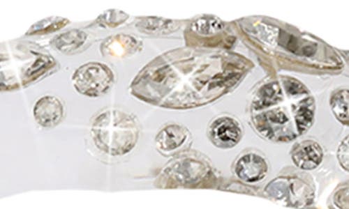 Alexis Bittar Confetti Crystal Lucite Hoop Earrings In Crystal/clear