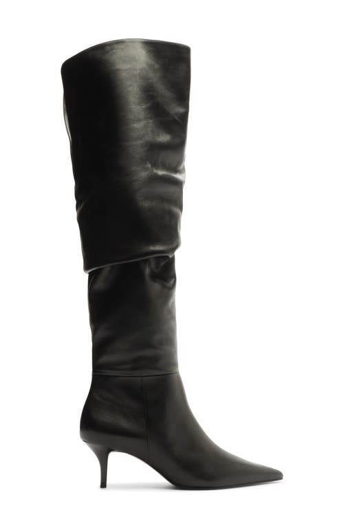 Shop Schutz Ashlee Mid Over The Knee Boot In Black