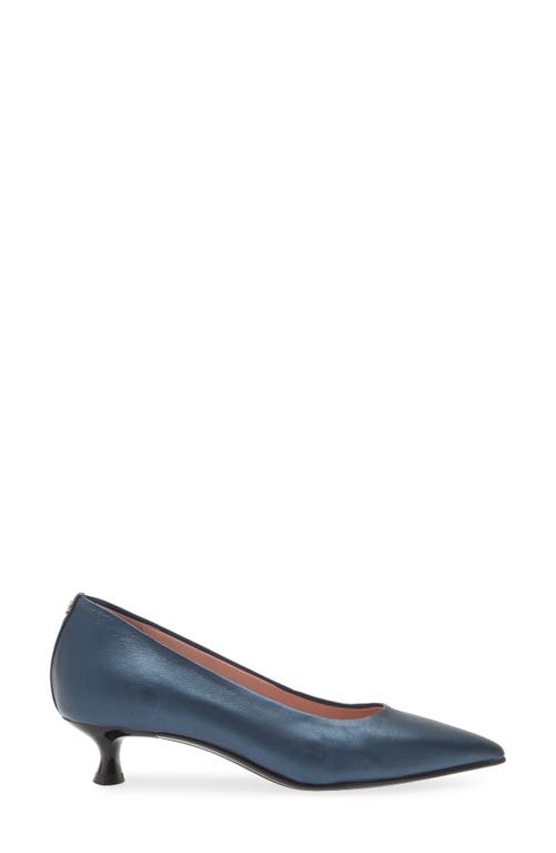 Naot Romy Pointed Toe Pump In Navy Nappa Leather
