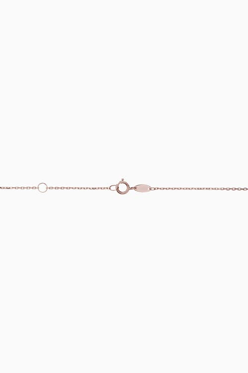 Oradina Women's 14k Rose Solid Gold Forever Linked Necklace In Rose Gold