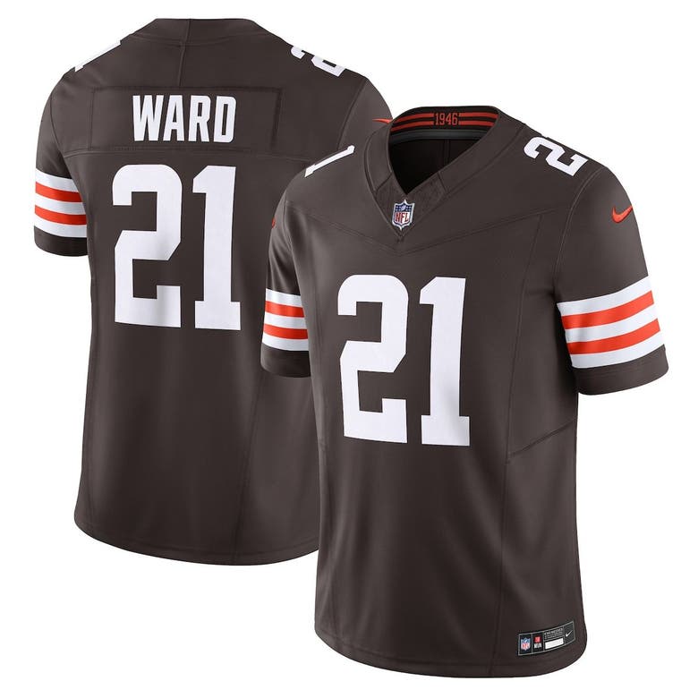 Nike Denzel Ward Brown Cleveland Browns Vapor F.u.s.e. Limited Jersey