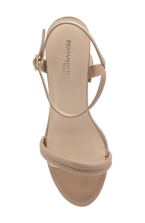 Touch Ups Natalia Ankle Strap Platform Sandal In Beige
