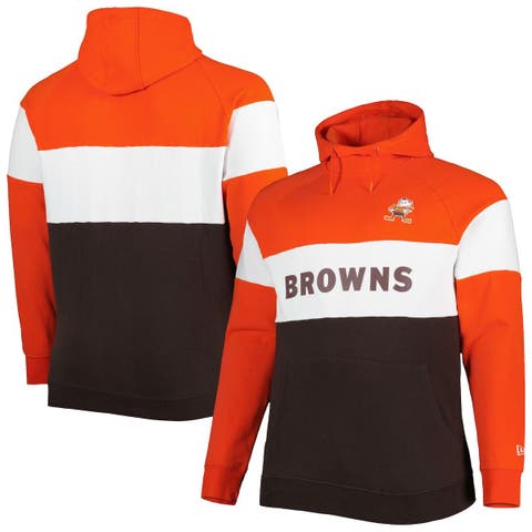 Men's Cleveland Browns New Era Black Team Tie-Dye Pullover Hoodie