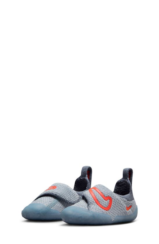 Nike Kids' Swoosh 1 Sneaker In Light Blue/ Hyper Orange